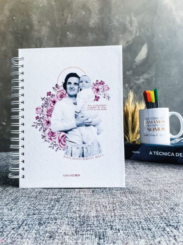 Caderno colegial católico — Santa Gianna Molla