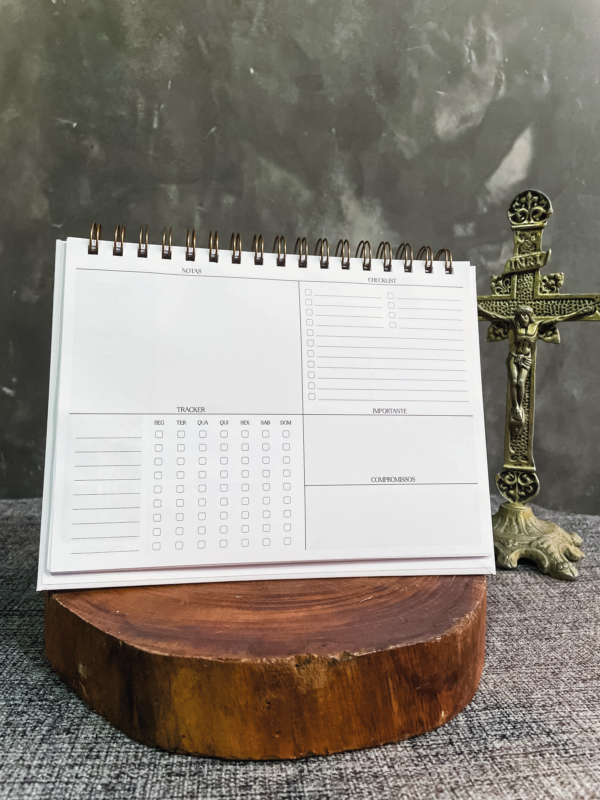 Planner duo semanal — Santo Agostinho